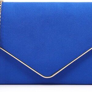 Women Faux Suede Evening Clutch Bags Formal Party Clutches Wedding Purses Cockta